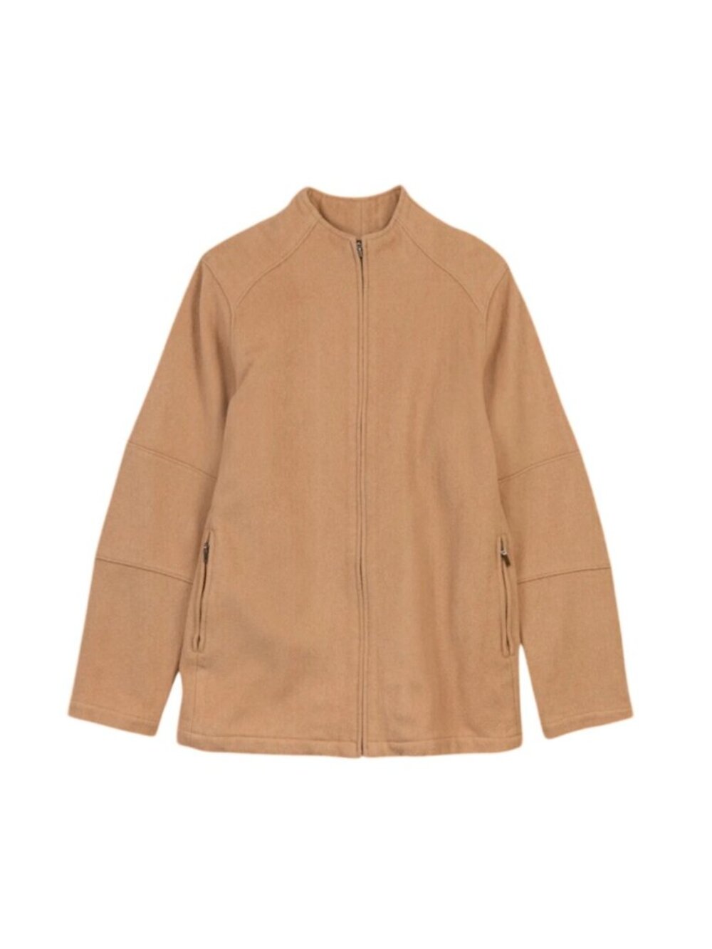Patagonia wool Full-Zip Jacket Zippered Pockets Neutral camel tan women’s M